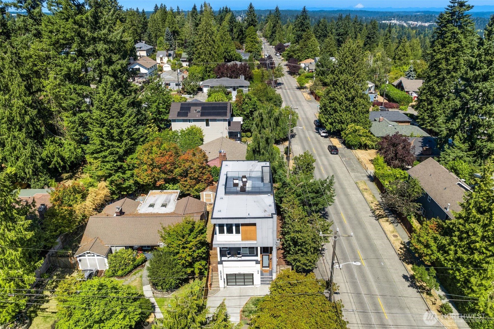 1256 Northeast 89th Street Seattle, WA 98115 - Photo 35 of 37 an aerial view of residential houses with outdoor space