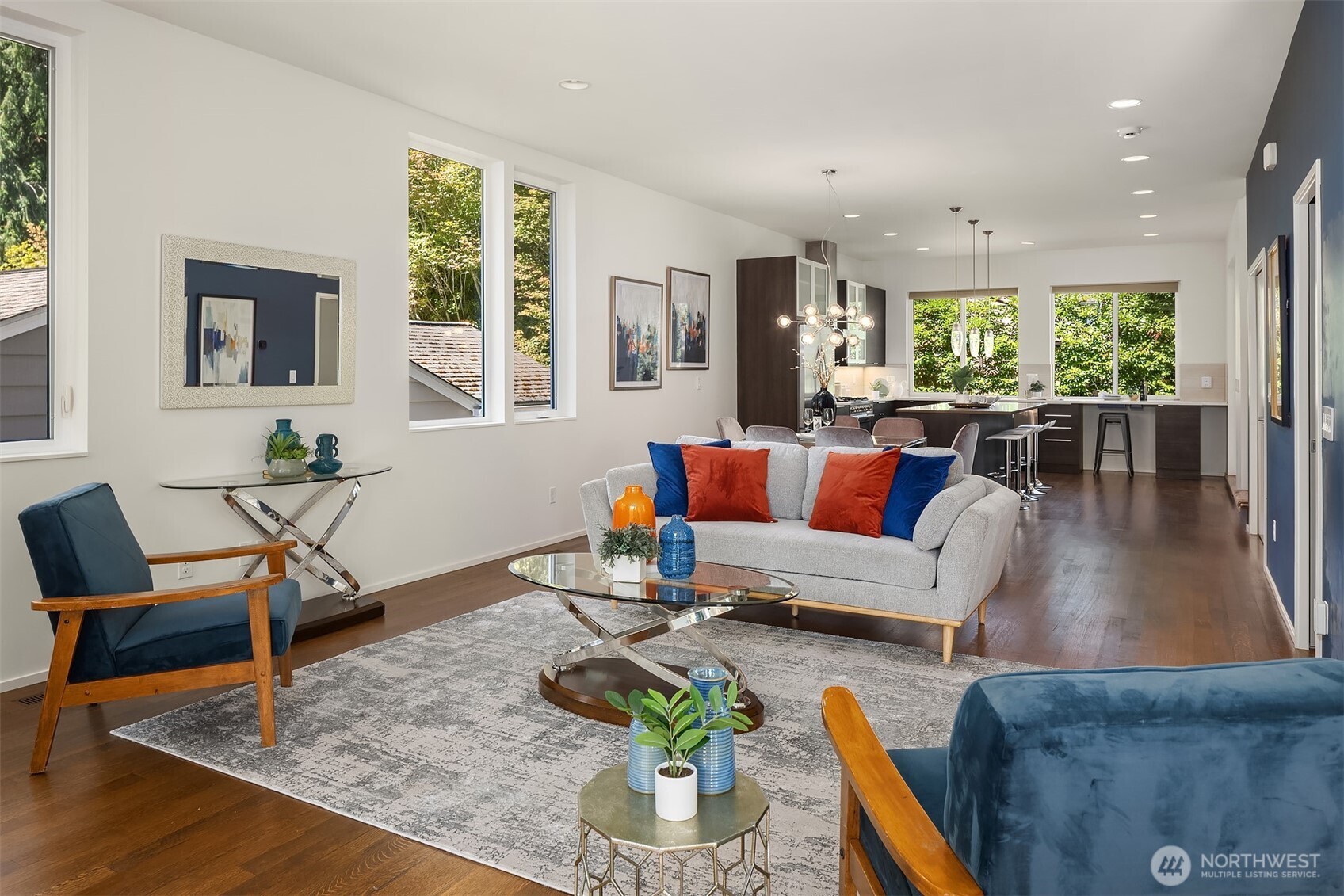 1256 Northeast 89th Street Seattle, WA 98115 - Photo 7 of 37 a living room with furniture and a large window