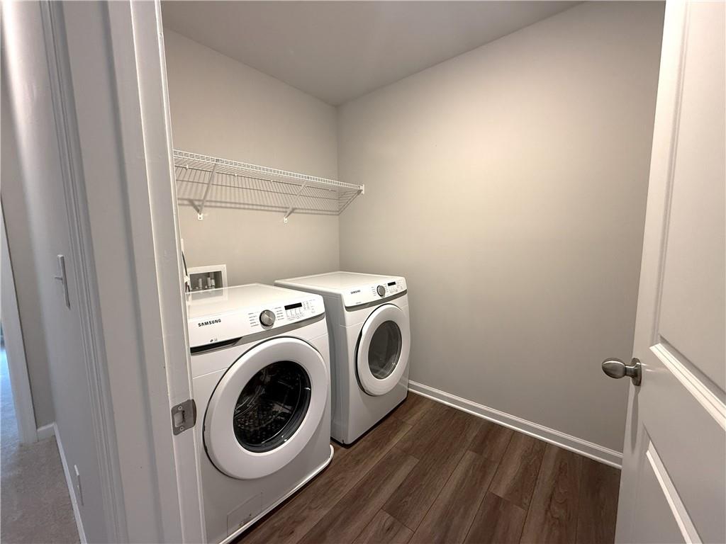 108 Seed Lane Pendergrass, GA 30567 - Photo 10 of 15 a utility room with dryer and washer