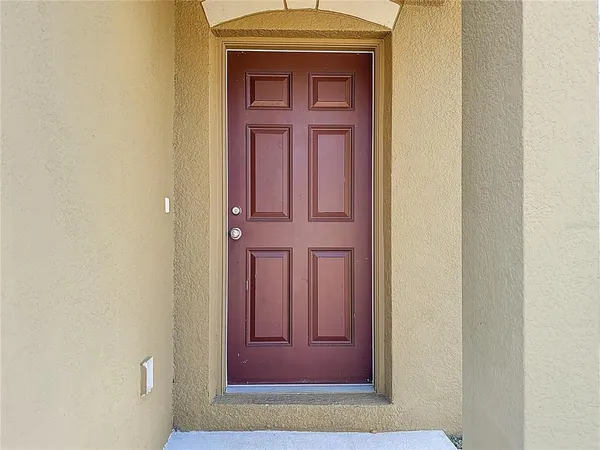 a view of front door of a house