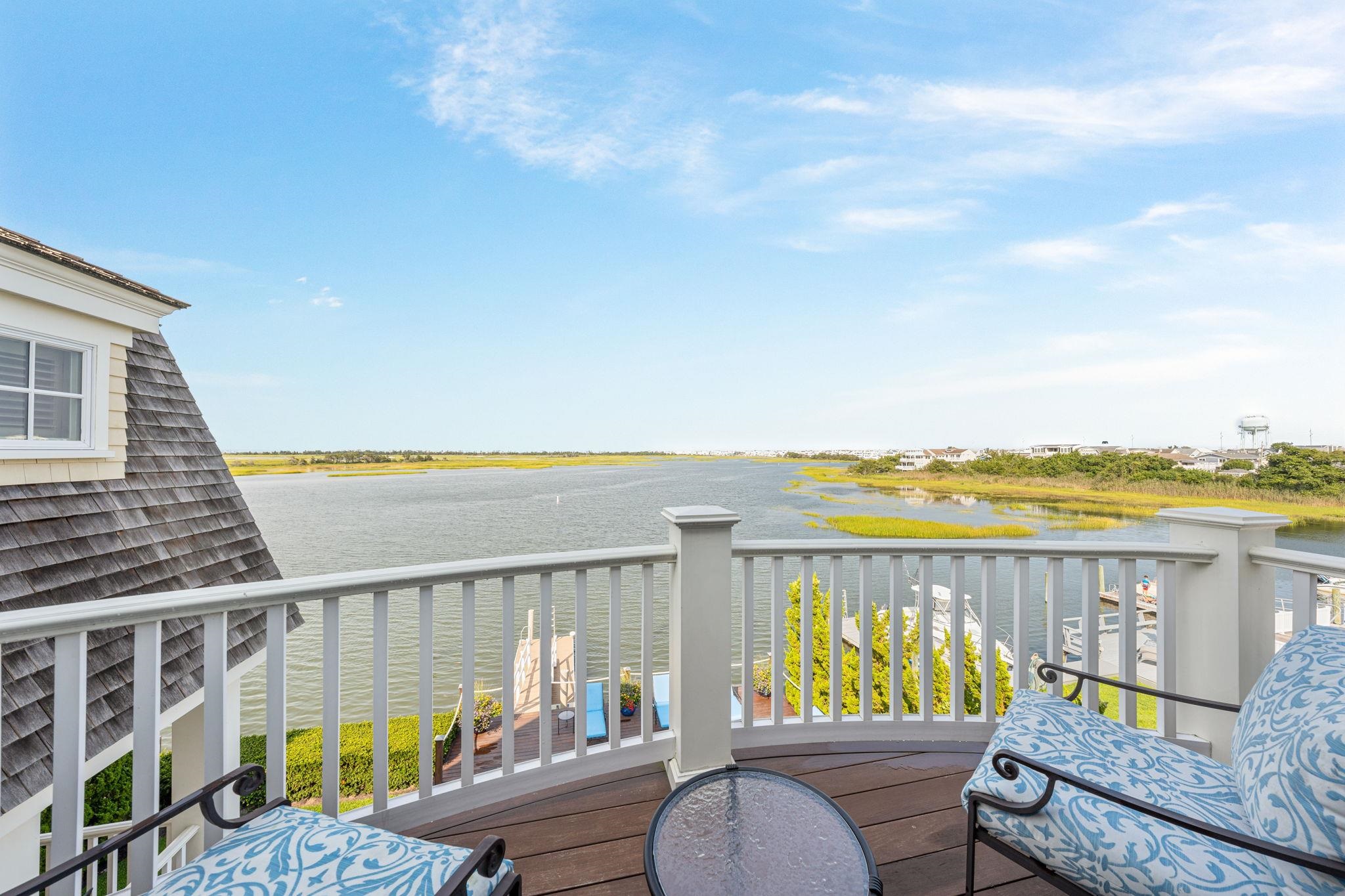 501 42nd Street Avalon, NJ 08202 - Photo 39 of 50 a view of a balcony with lake view and wooden floor