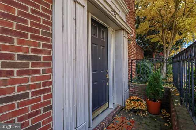a view of a door and outdoor space