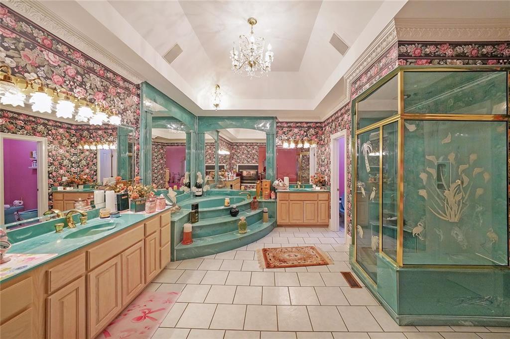 1827 Poplar Springs Road Hiram, GA 30141 - Photo 25 of 45 a large kitchen with a counter space a sink and cabinets