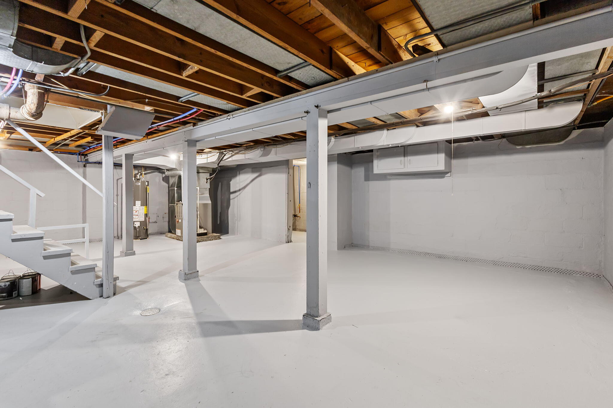 314 Cline Avenue Griffith, IN 46319 - Photo 24 of 36 a view of a room with wooden walls