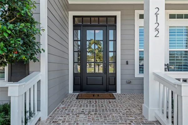 a view of an entryway door