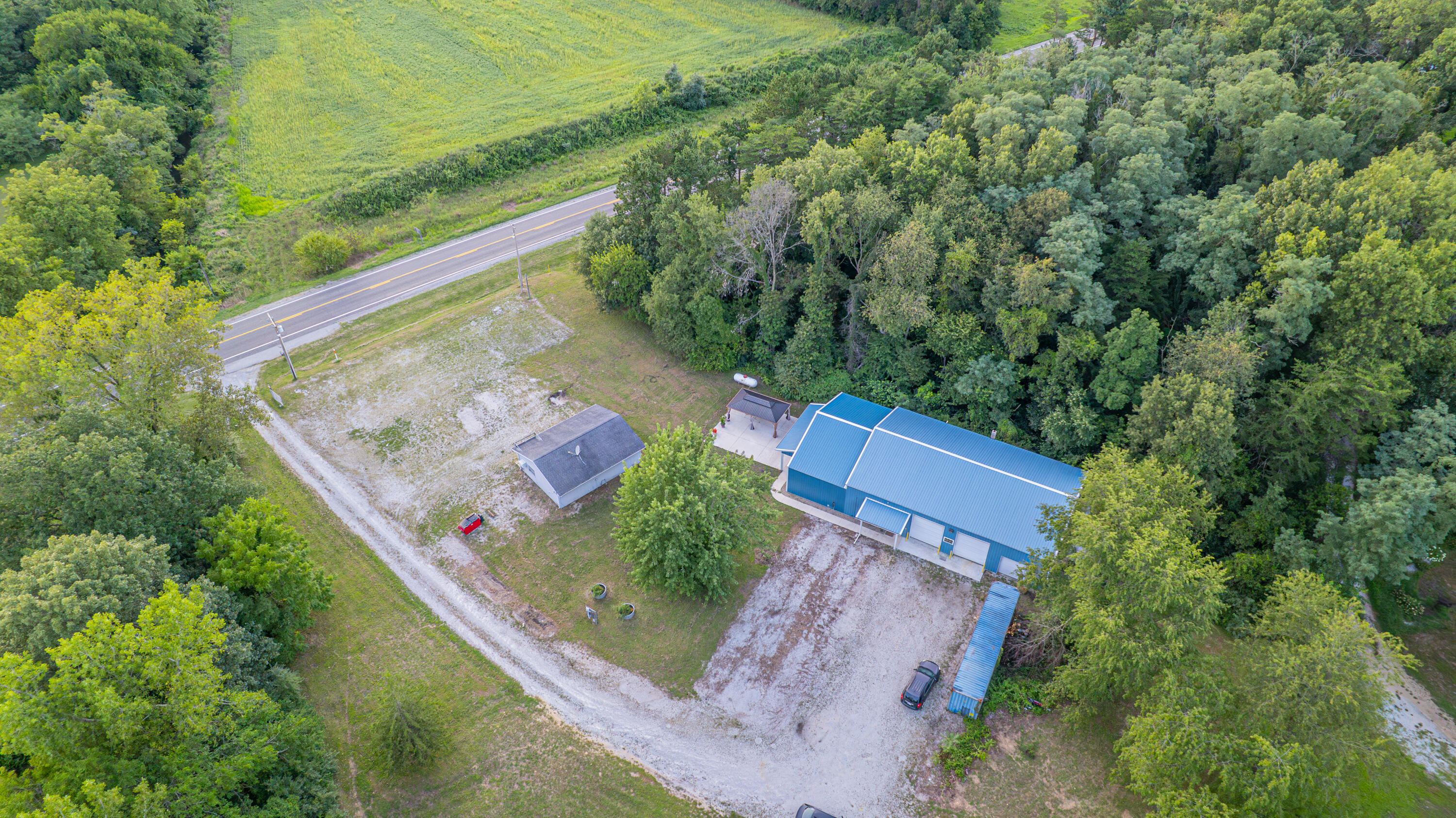 8790 Highway 35 Monterey, IN 46960 - Photo 19 of 22 an aerial view of a house