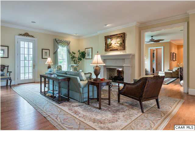 2000 Red Hill Road Charlottesville, VA 22903 - Photo 8 of 43 See thru stone fireplace and mantle peers between family room and hearth room in kitchen. Fireplace can be gas or wood burning.