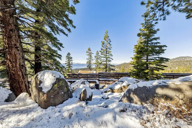 a view of outdoor space with garden