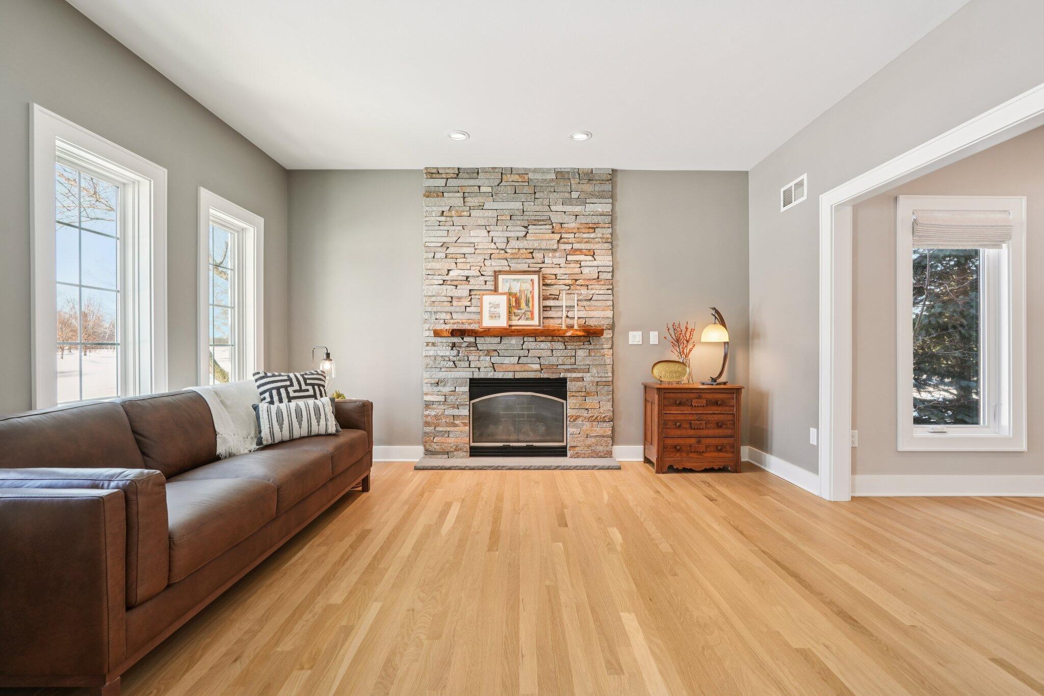 W331N3460 Maplewood Road Nashotah, WI 53058 - Photo 12 of 78 Cozy den with gas fireplace