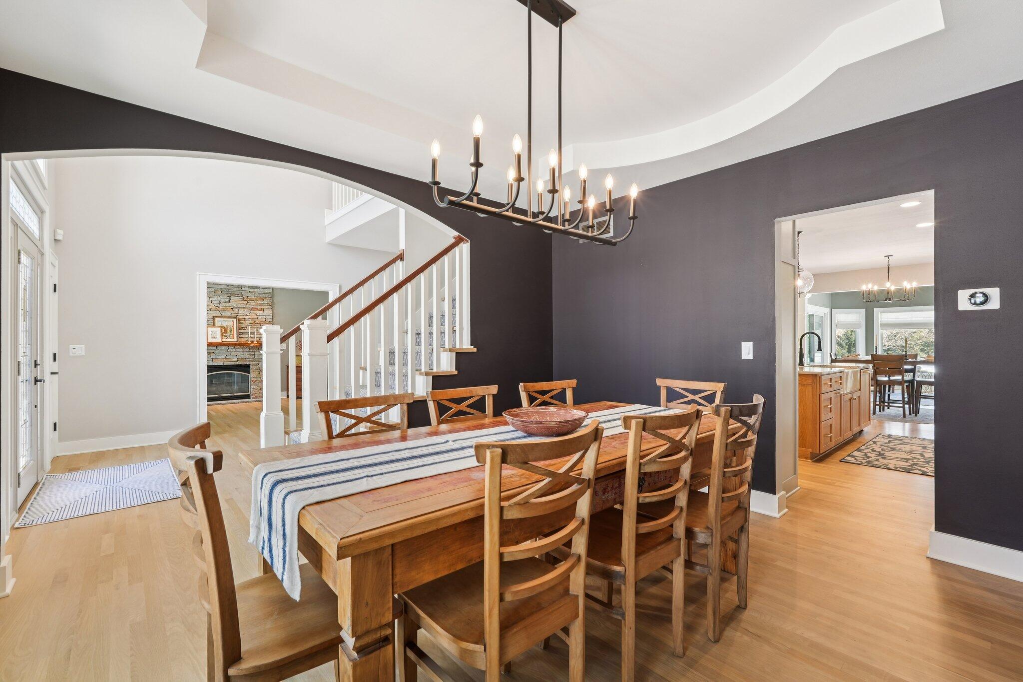 W331N3460 Maplewood Road Nashotah, WI 53058 - Photo 31 of 78 Dining room with arch to foyer