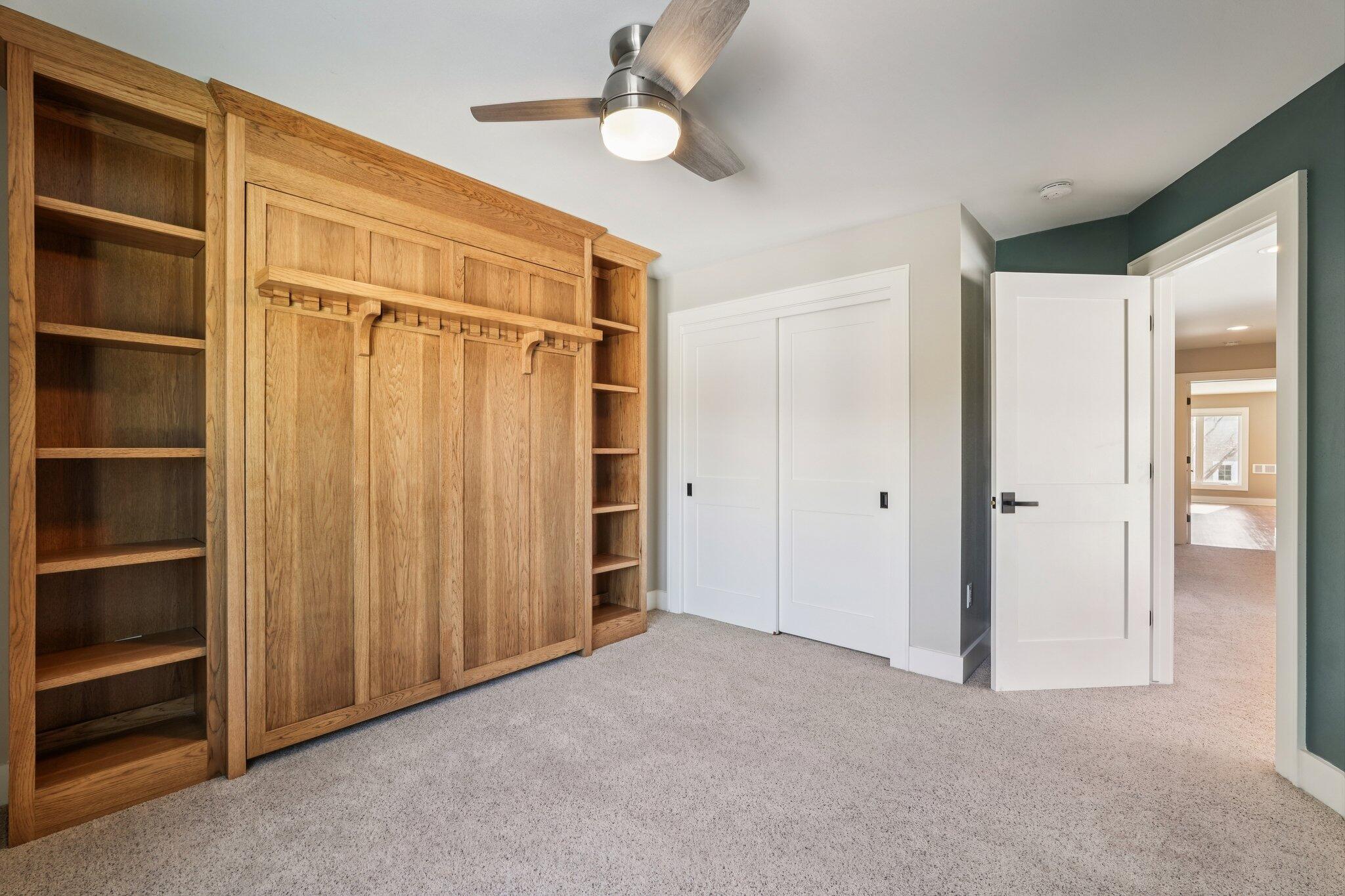 W331N3460 Maplewood Road Nashotah, WI 53058 - Photo 41 of 78 Bedroom 2 with Murphy Bed