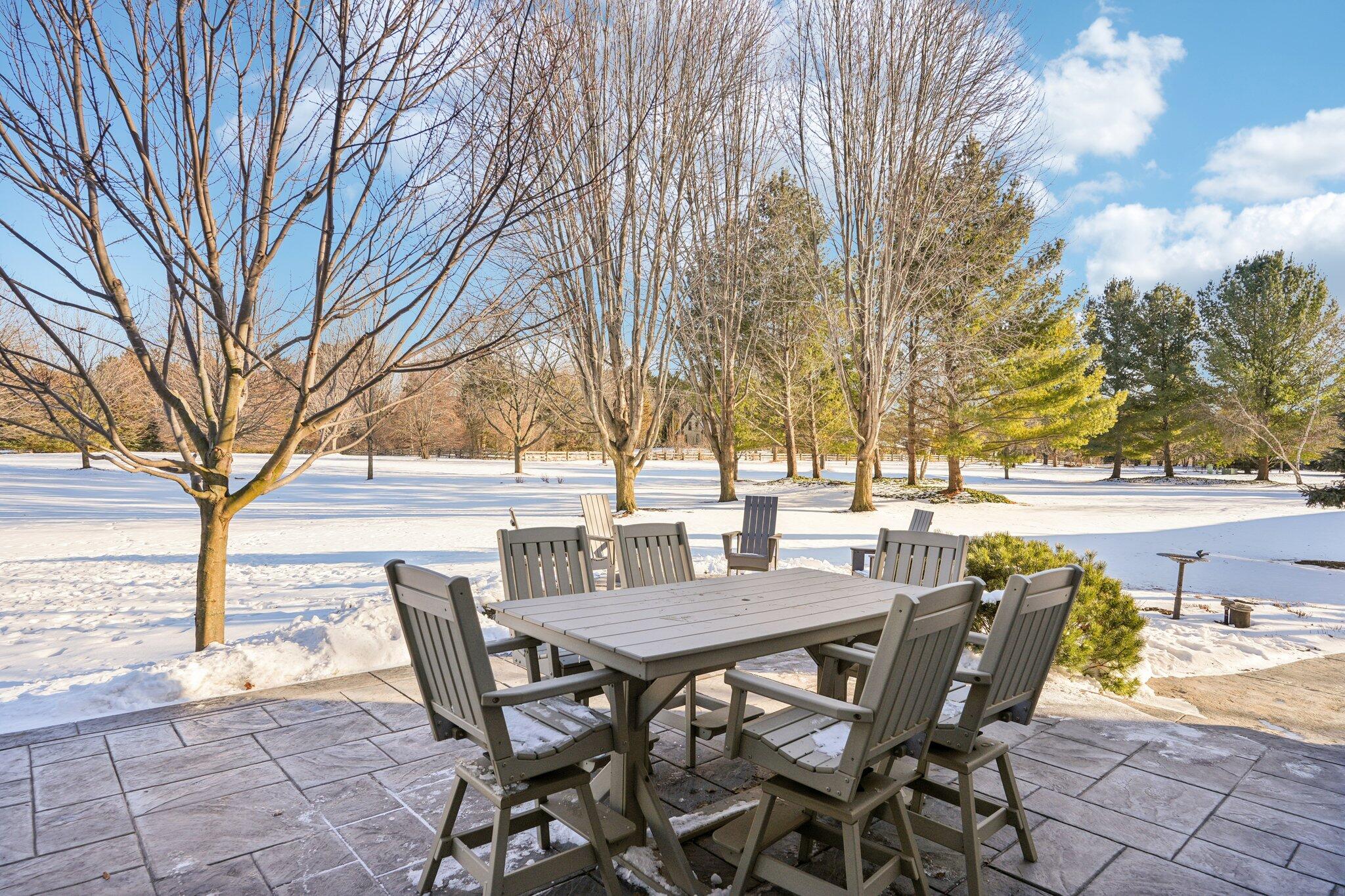 W331N3460 Maplewood Road Nashotah, WI 53058 - Photo 70 of 78 Stamped concrete patio and fire pit