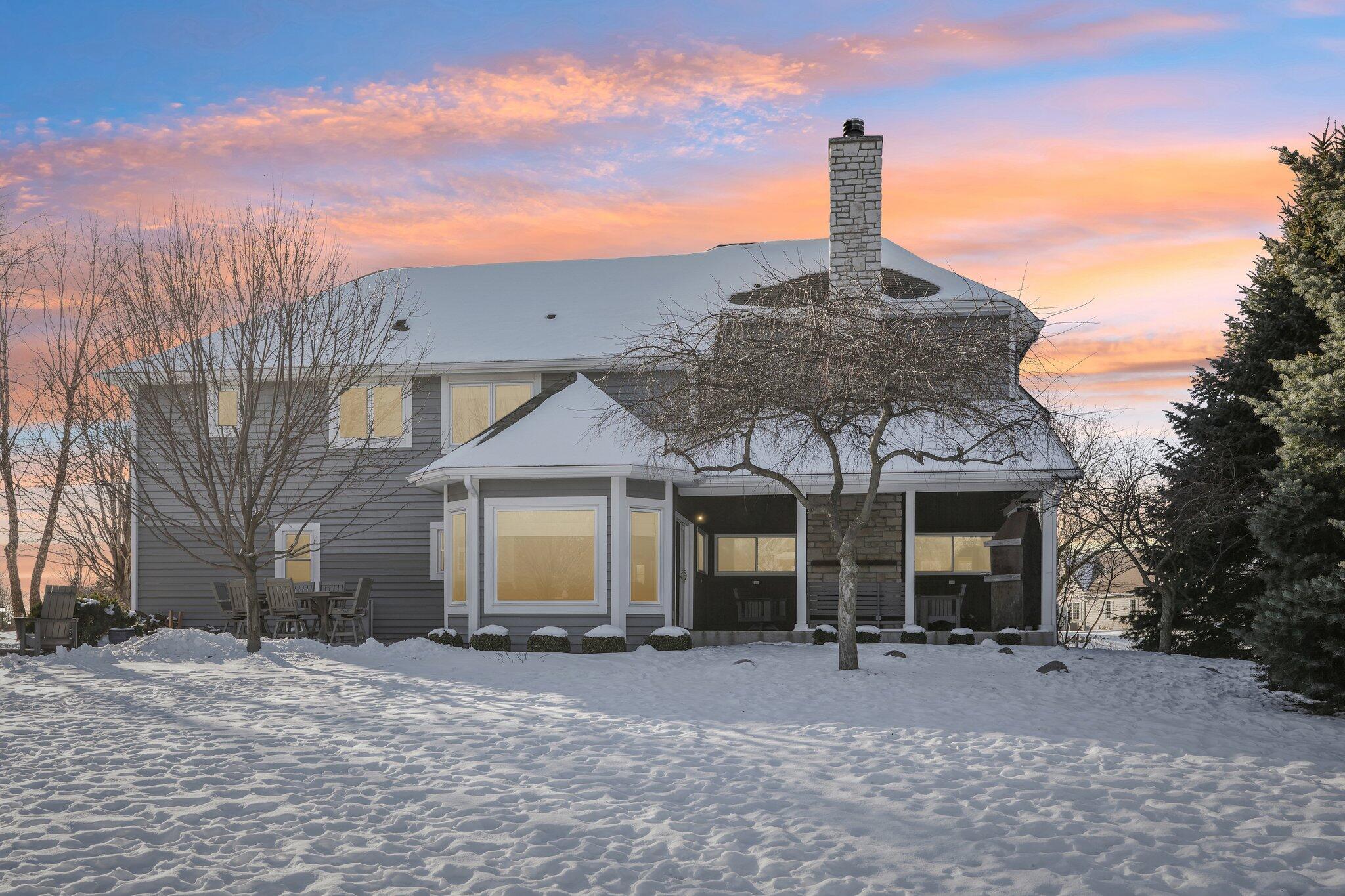 W331N3460 Maplewood Road Nashotah, WI 53058 - Photo 6 of 78 Rear of home and covered porch
