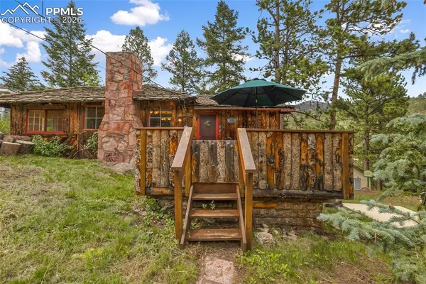 a view of outdoor space and deck