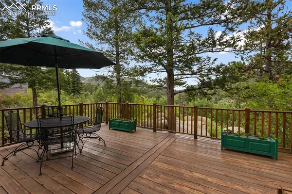a view of balcony with outdoor seating
