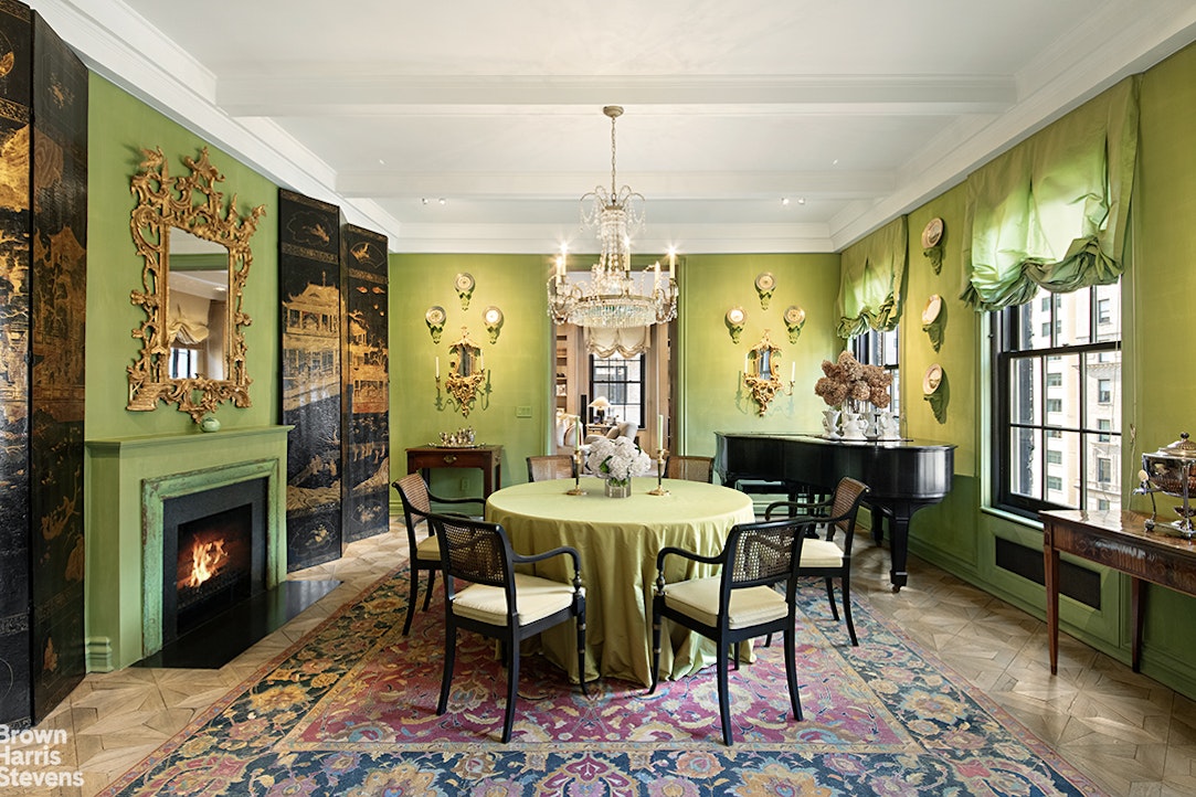 563 Park Avenue, Unit 5/6W Manhattan, NY 10065 - Photo 3 of 13 a view of a dining room with furniture window and wooden floor