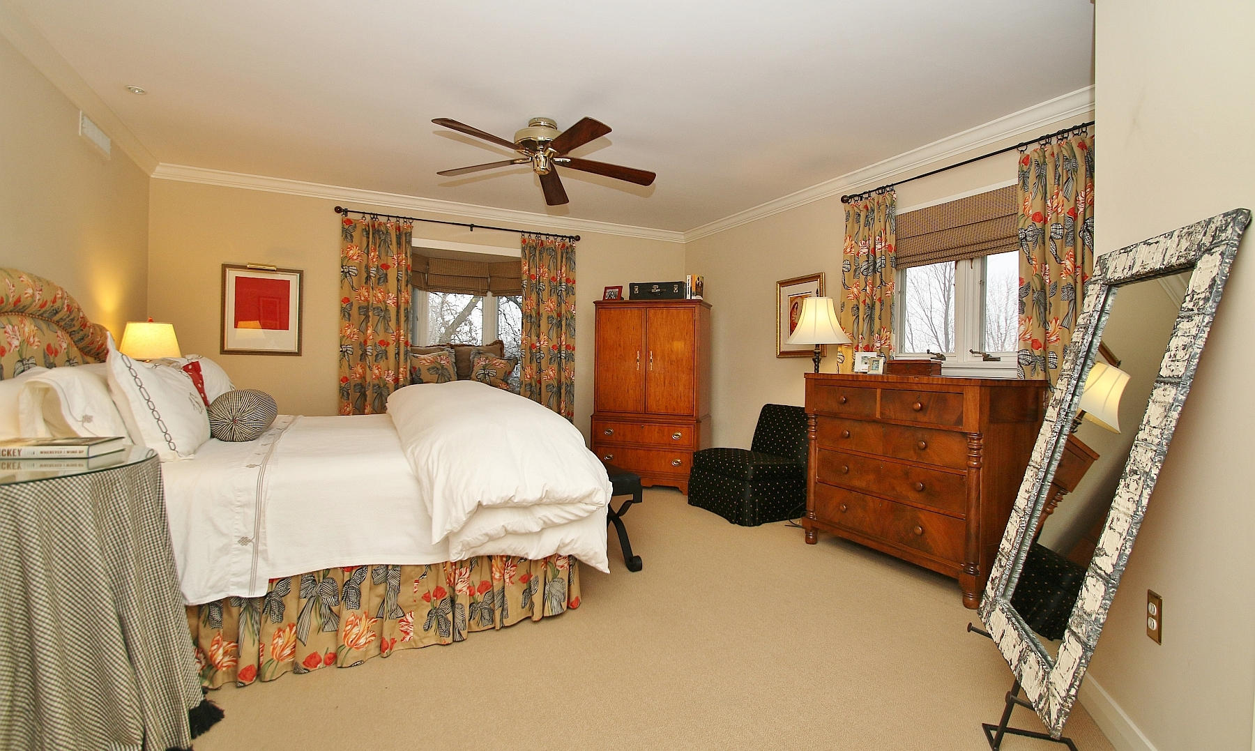 45 Cardinal Road Southwest Roanoke, VA 24014 - Photo 17 of 35 a bedroom with a bed and wooden floor