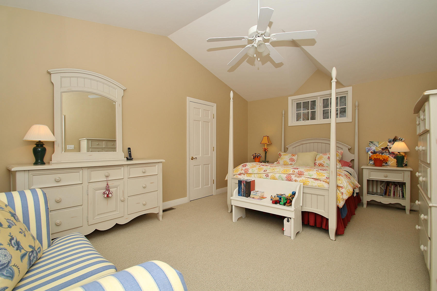 45 Cardinal Road Southwest Roanoke, VA 24014 - Photo 23 of 35 a bed room with a bed and a chandelier