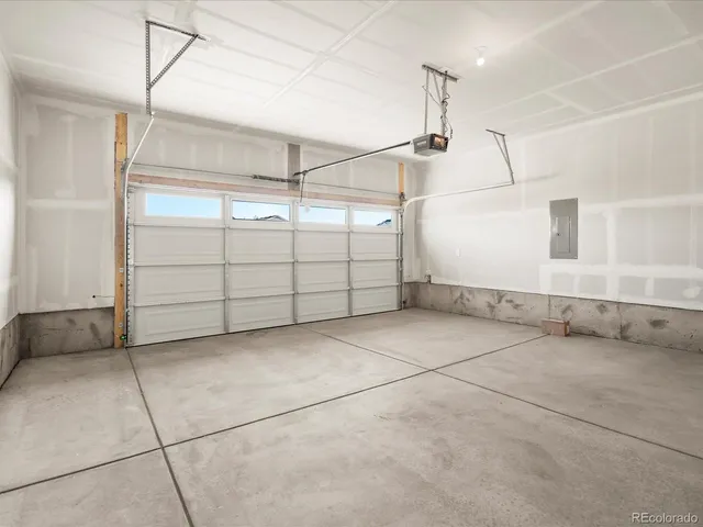 a view of a garage