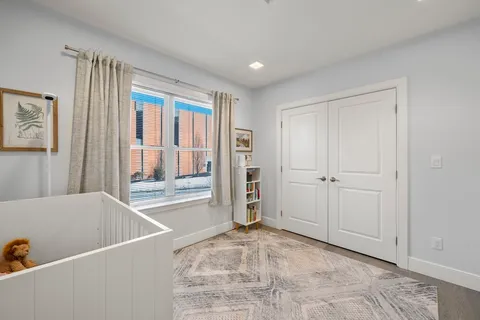 a spacious bathroom with a tub and shower