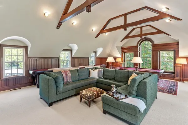 a room with gym equipment