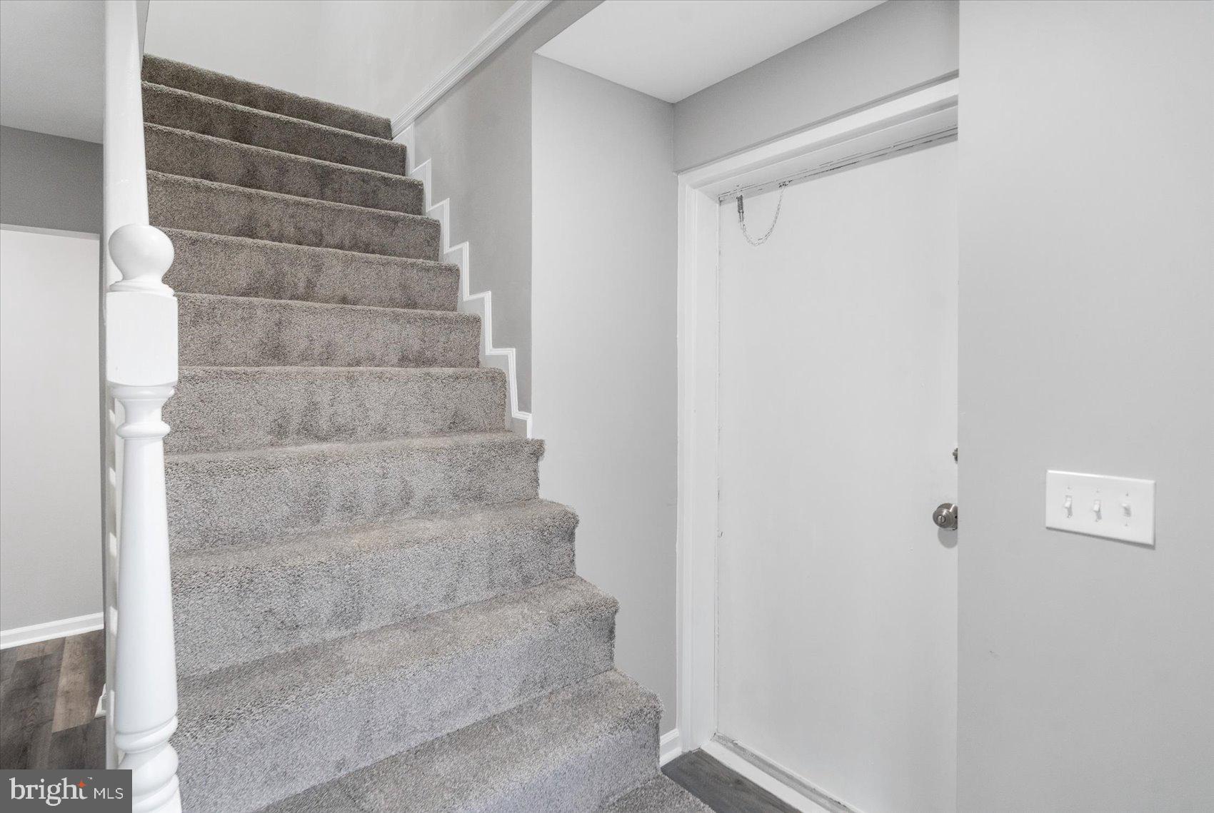 512 Meadow Road Baltimore, MD 21206 - Photo 20 of 41 a view of staircase with white walls