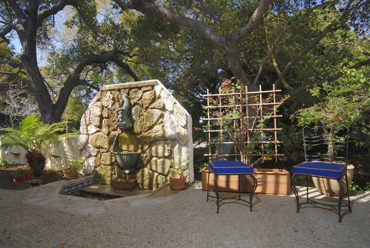326 North Ontare Road Santa Barbara, CA 93105 - Photo 12 of 12 Patio w/Fountain