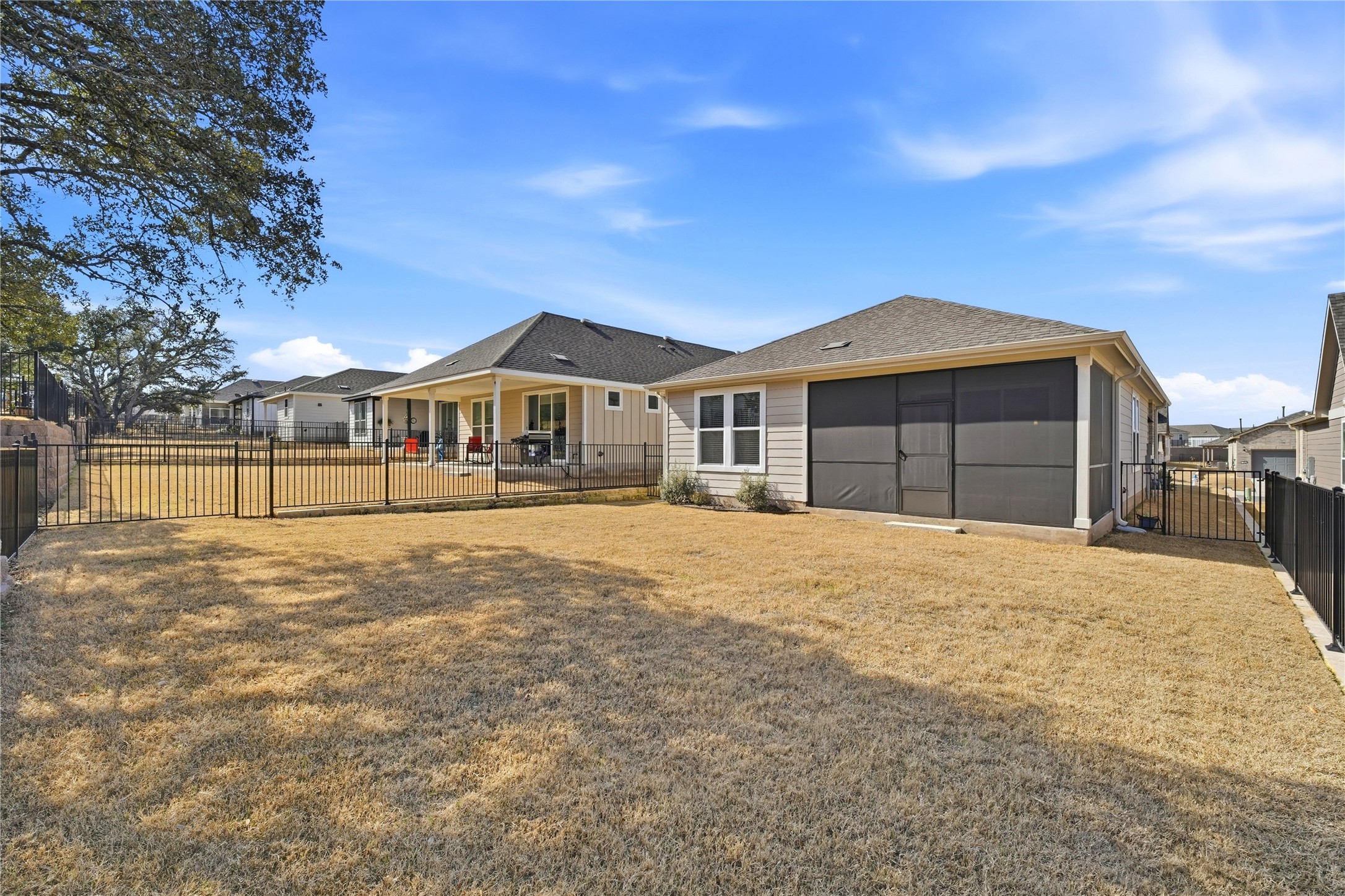 122 Clay Hl Street Georgetown, TX 78633 - Photo 24 of 31 Back of property featuring a fenced backyard