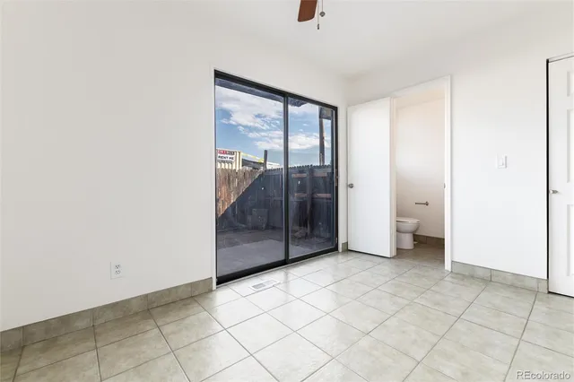 a view of a room with an empty space