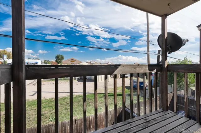 a view of balcony and window