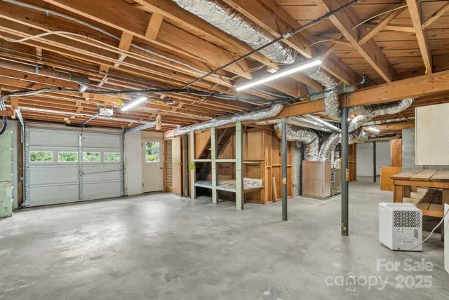 a view of storage and utility room
