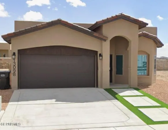 a front view of a house