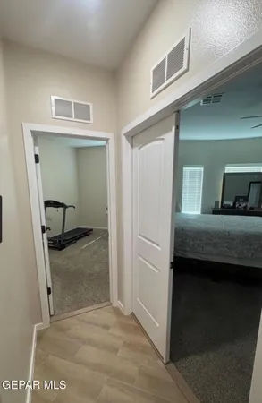 a view of hotel and bathroom