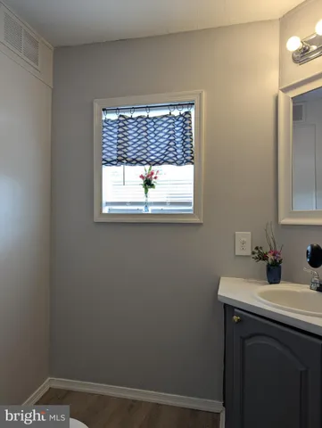 a bathroom with a sink and a vanity