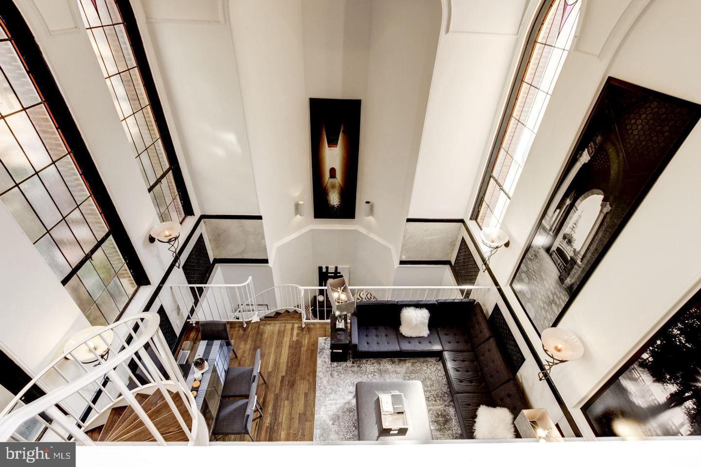 1715 15th Street Northwest, Unit 5 Washington, DC 20009 - Photo 3 of 34 a view of living room with furniture and flat screen tv