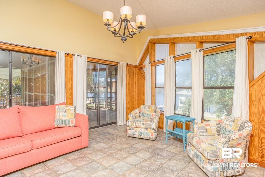 14383 Riverside Drive Magnolia Springs, AL 36555 - Photo 7 of 35 Living Room w/ River View