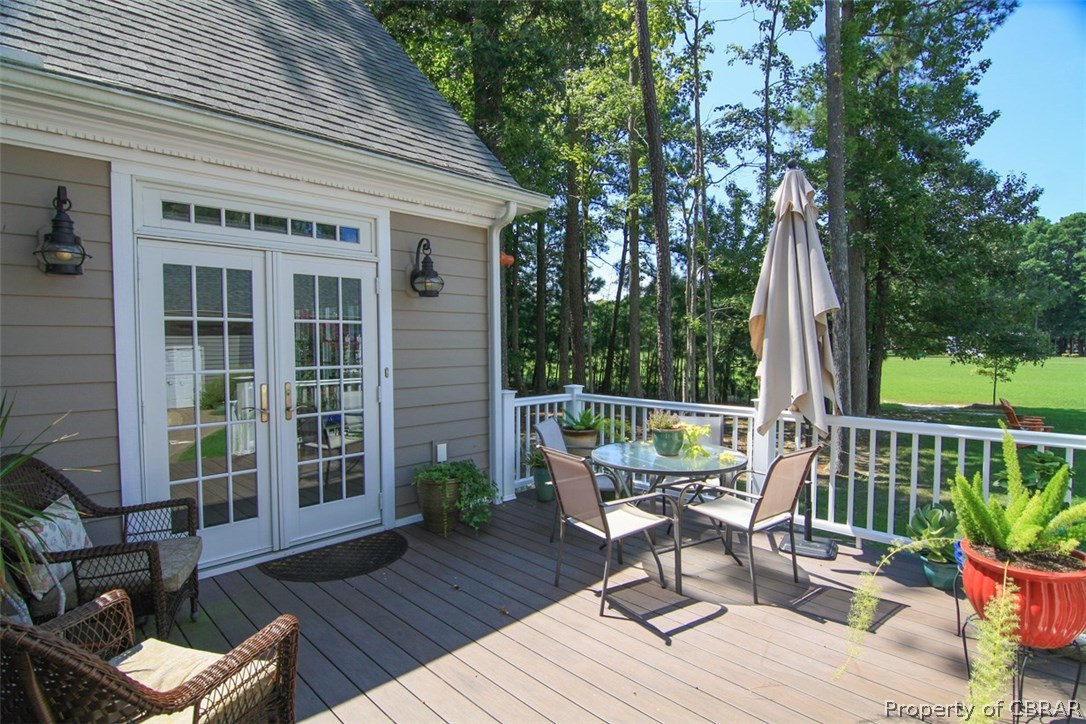 98 Flood Point Road Heathsville, VA 22473 - Photo 17 of 44 Deck - Picture perfect place to relax, directly off of sunroom.