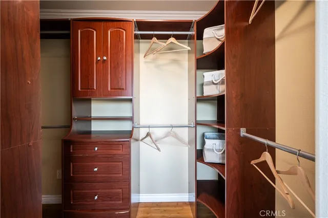 a view of walk in closet