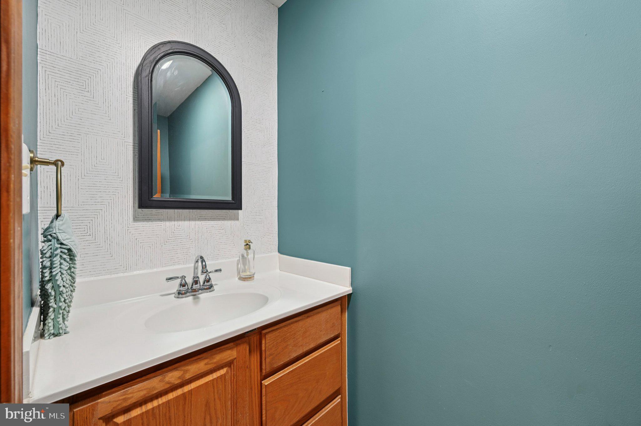 2862 Cox Ridge Road Westminster, MD 21157 - Photo 42 of 64 a bathroom with a sink and a mirror