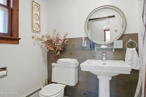 a utility room with a washer and dryer