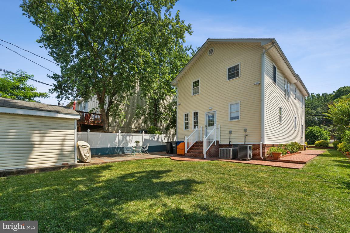 2034 Shirlington Road Arlington, VA 22204 - Photo 36 of 43 Rear yard with shed and brick flower beds