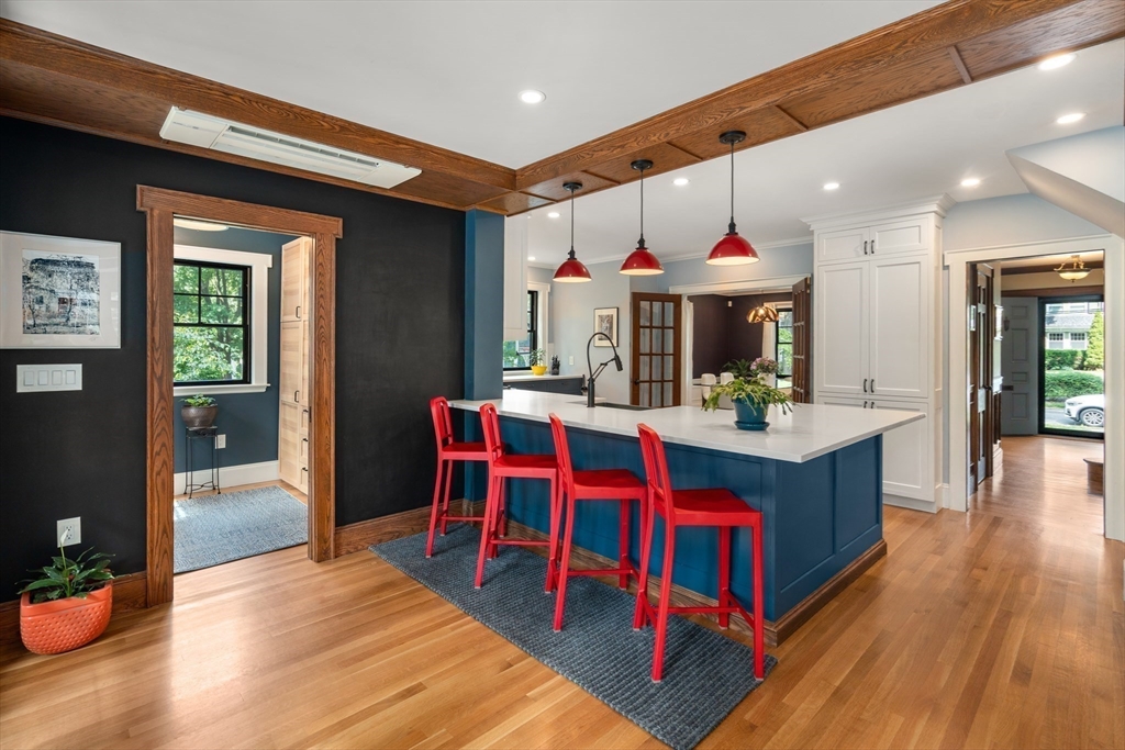 76 Cliff Road Milton, MA 02186 - Photo 16 of 36 a kitchen view with furniture and wooden floor