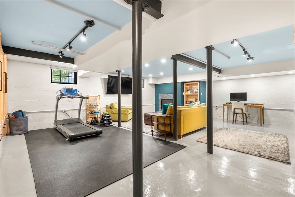 76 Cliff Road Milton, MA 02186 - Photo 28 of 36 a view of a room with gym equipment