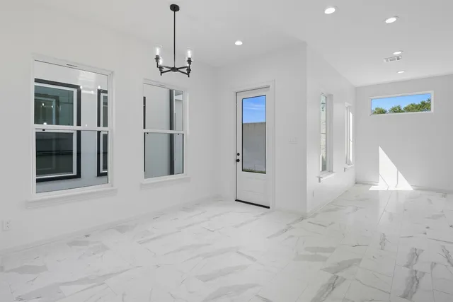 a view of an empty room