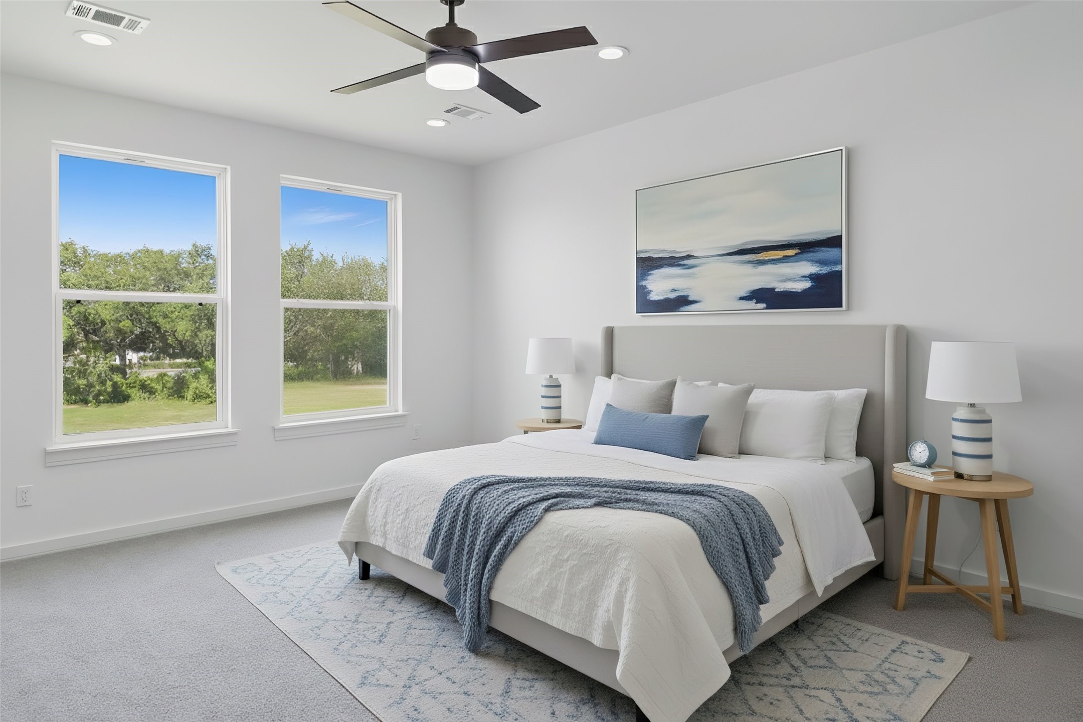 2924 El Fenice Lane Houston, TX 77057 - Photo 23 of 39 a bedroom with a large bed and a window