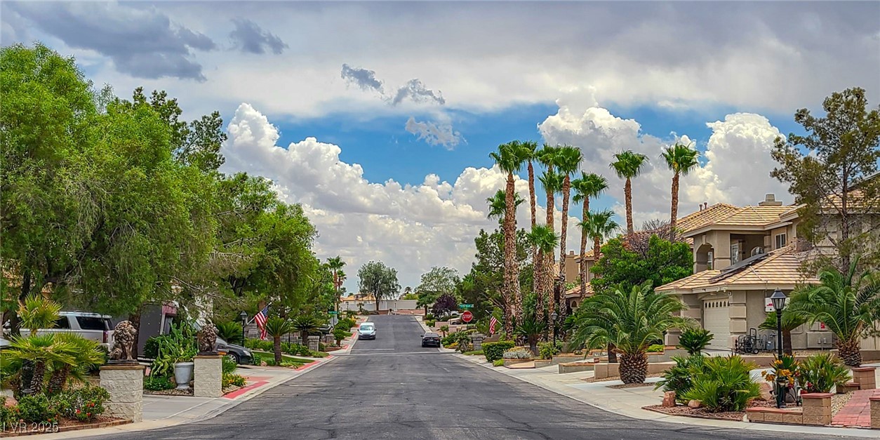 4100 Highland Castle Court Las Vegas, NV 89129 - Photo 48 of 49 View of asphalt street featuring a residential view and curbs