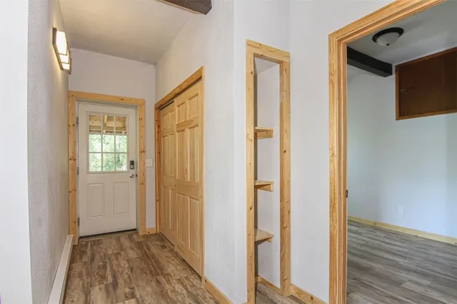 wooden floor in an empty room