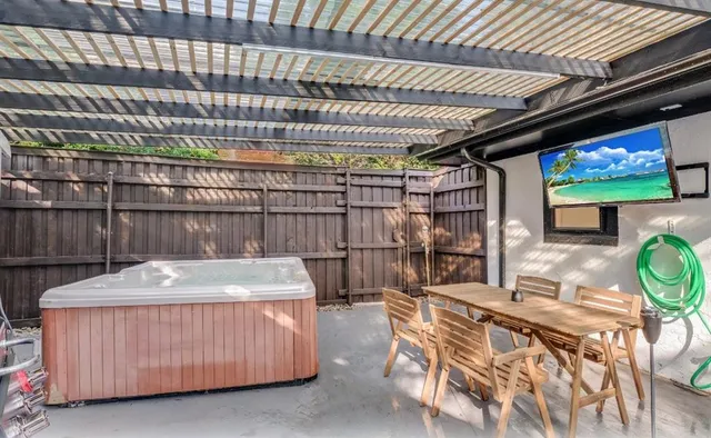 a room with furniture