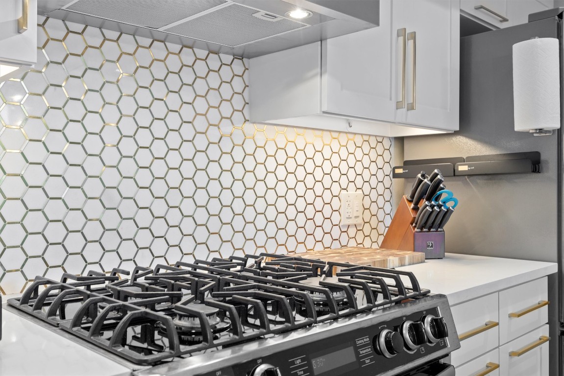 1600 Barton Springs Road, Unit 4205 Austin, TX 78704 - Photo 5 of 37 a kitchen with a stove and a sink