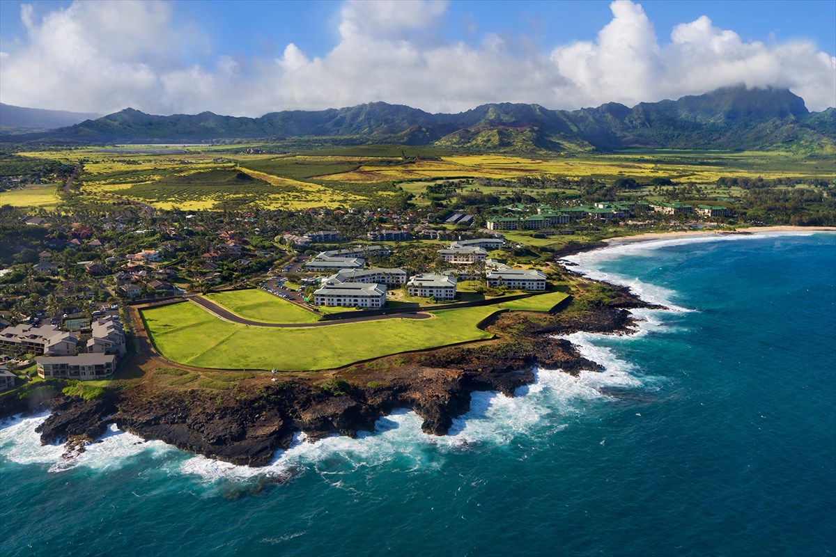 an aerial view of a house with a swimming pool outdoor seating and yard